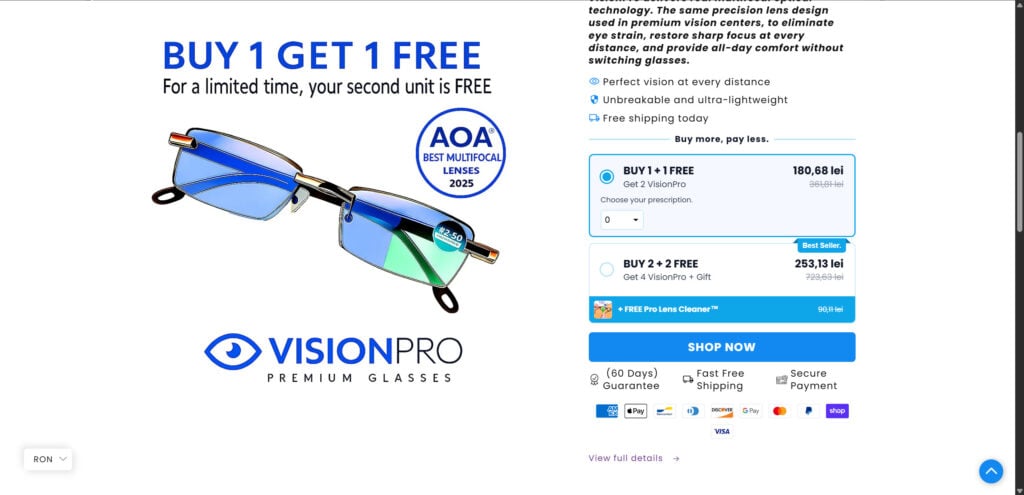 VisionPro Premium Glasses Review: Scam or Legit? Investigation 1 1 39