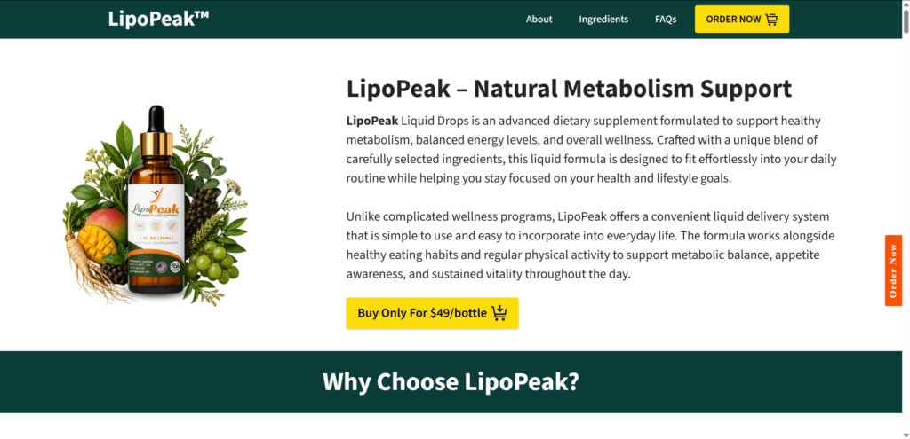 LipoPeak Drops Supplement – Scam or Legit? Read This Before You Buy! 1 1 49