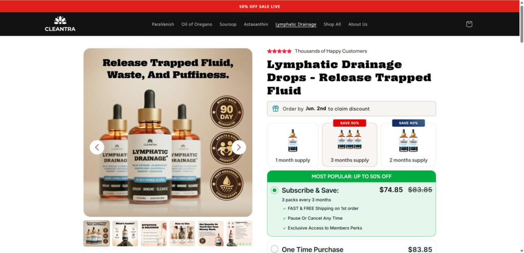 Cleantra Lymphatic Drainage Drops EXPOSED - Scam or Legit? Investigation 1 1 6