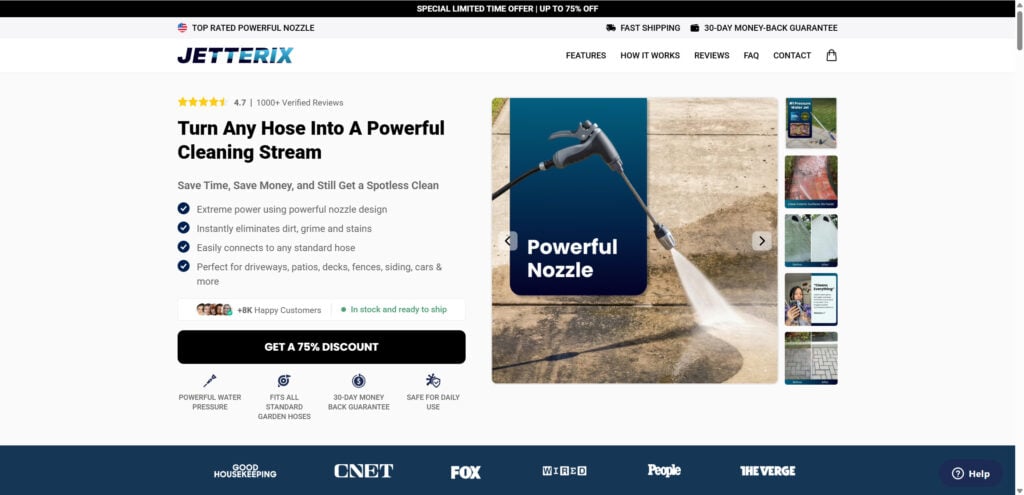 Jetterix Scam Warning: Cheap China Hose Nozzle Sold as a Pressure Washer 1 1 66