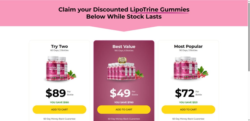 LipoTrine Gummies EXPOSED – Scam or Legit? Read This NOW 1 1 69