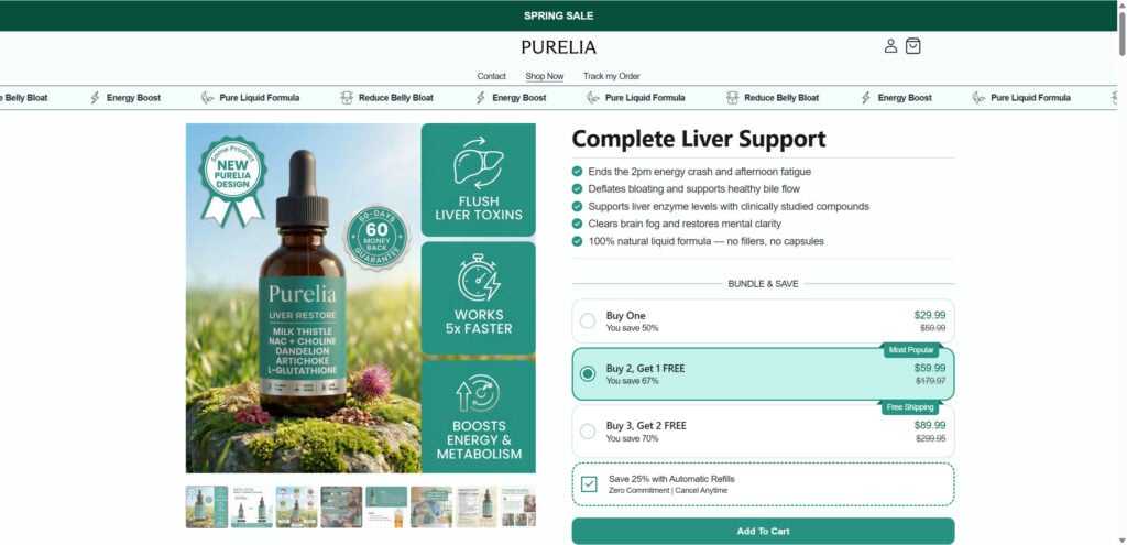Purelia Liver Support Drops - Scam or Legit? Investigation 1 1 7