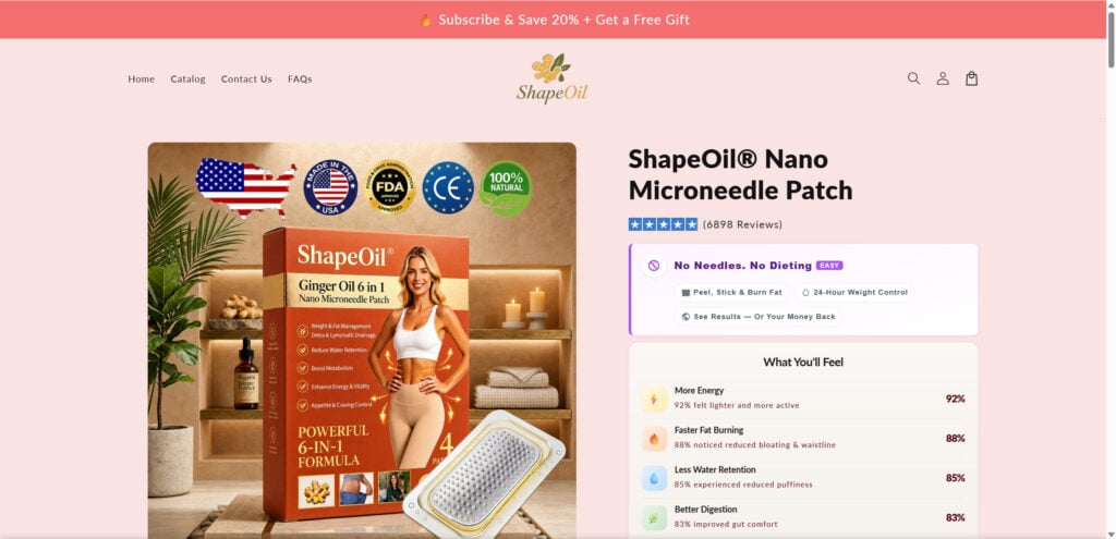 ShapeOil Nano Microneedle Patch - Scam or Legit? Read This NOW 1 1 77