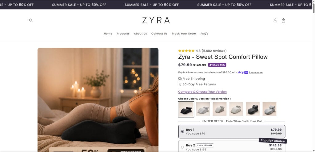 Zyra Sweet Spot Pillow - Scam or Legit? Read This NOW 1 1 89