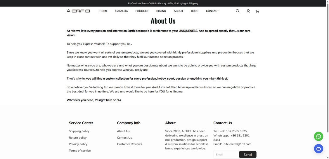 Aierfeinails.com EXPOSED - Shopping Scam or Legit Store? Investigation 1 Aierfeinails.com scam