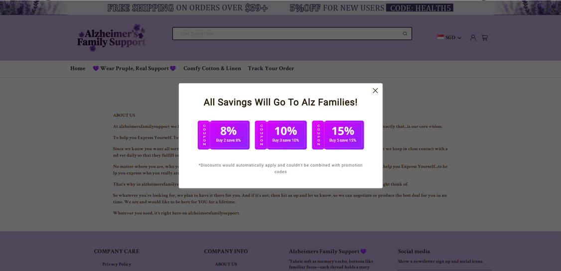 Alzheimersfamilysupport.com scam 1
