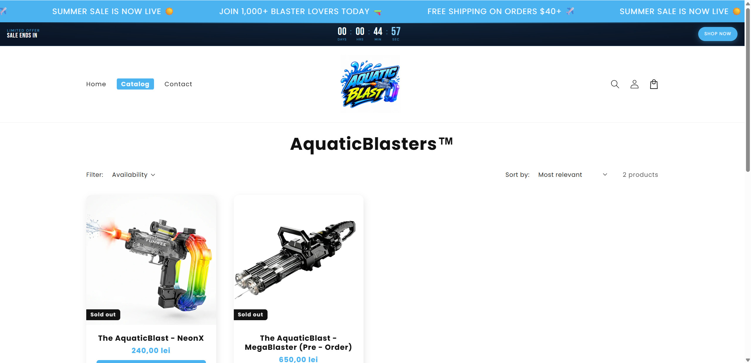 Aquaticblast.com scam 1