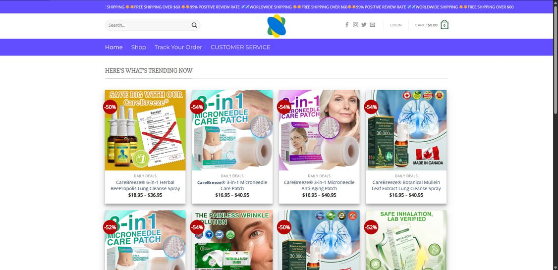 Carebreeze.net EXPOSED - Shopping Scam or Legit Store? Investigation 1 Carebreeze.net scam
