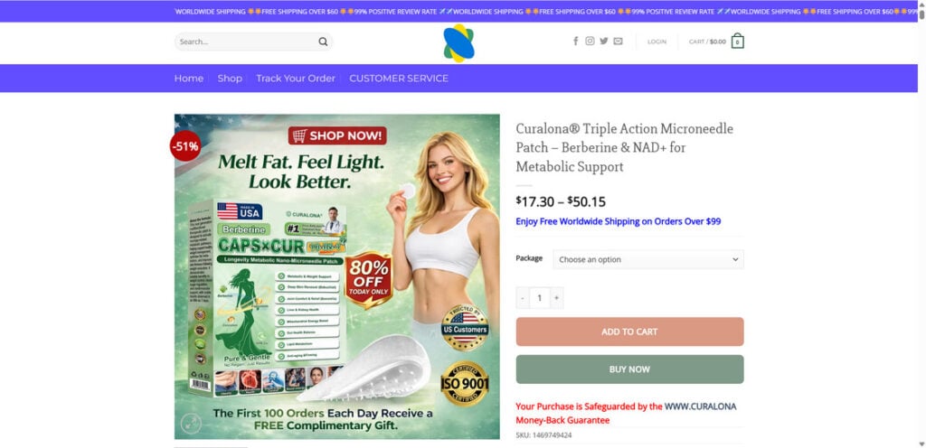 Curalona Microneedle Clear Patches EXPOSED: Scam or Legit? Investigation 1 Curalona.com scam