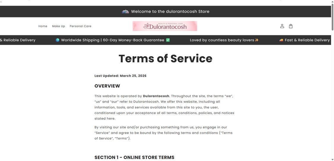 Dulorantocosh.com EXPOSED - Scam or Legit? Full Investigation 1 Dulorantocosh.com scam