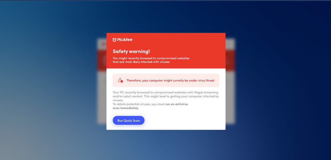 MCAFEE SCAM
