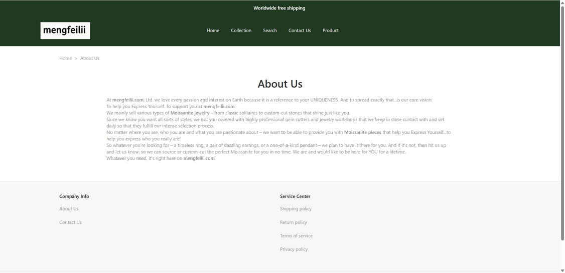Mengfeilii.com EXPOSED - Shopping Scam or Legit Store? Investigation 1 Mengfeilii.com scam