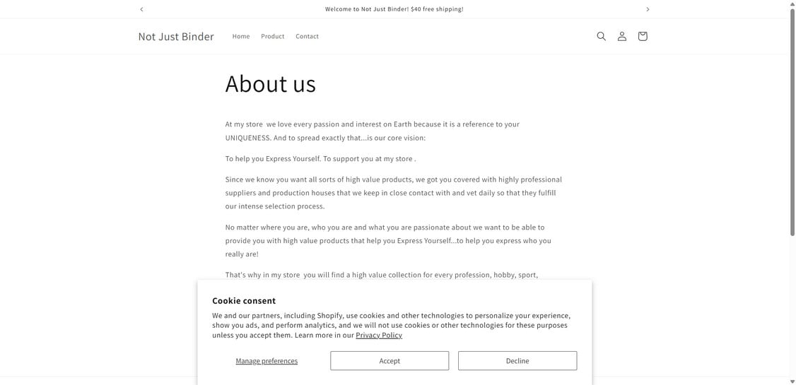 Notjustbinder.com EXPOSED - Shopping Scam or Legit Store? Investigation 1 Notjustbinder.com scam