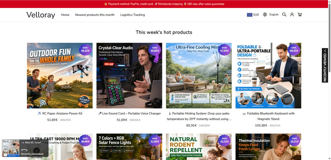 Velloray.com EXPOSED - Shopping Scam or Legit Store? Investigation 1 Velloray.com scam
