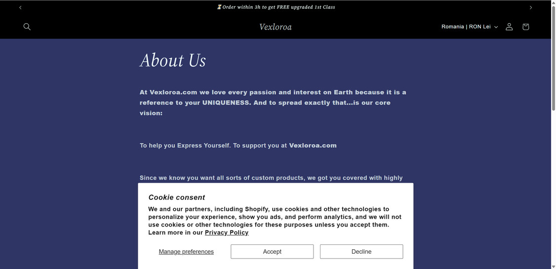 Vexloroa.com scam 1