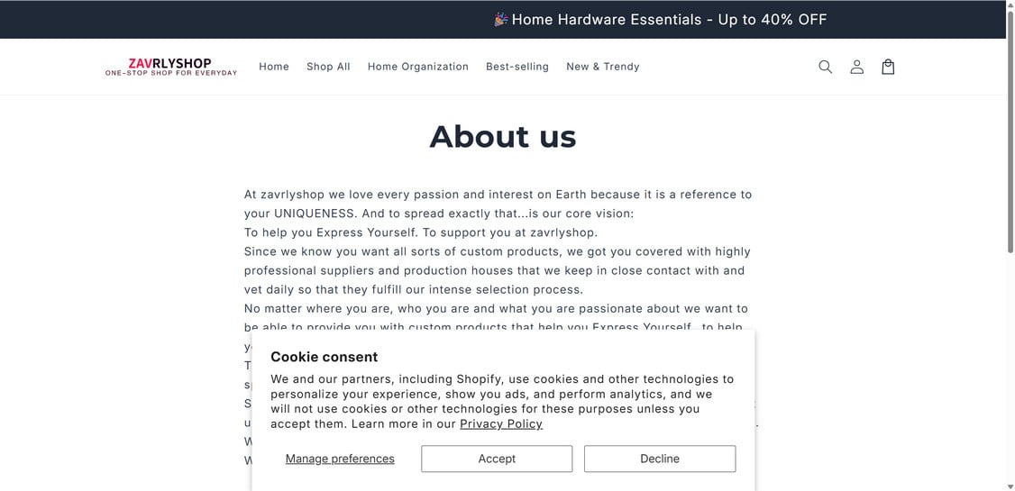 Zavrlyshop.com EXPOSED - Shopping Scam or Legit Store? Investigation 1 Zavrlyshop.com scam