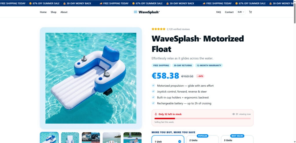WaveSplash Motorized Float - Should You Order It? Here's the Truth 1 1 25