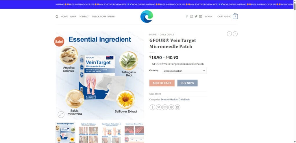 GFOUK VeinTarget Microneedle Patch - Scam or Legit? Read This 1 1 4