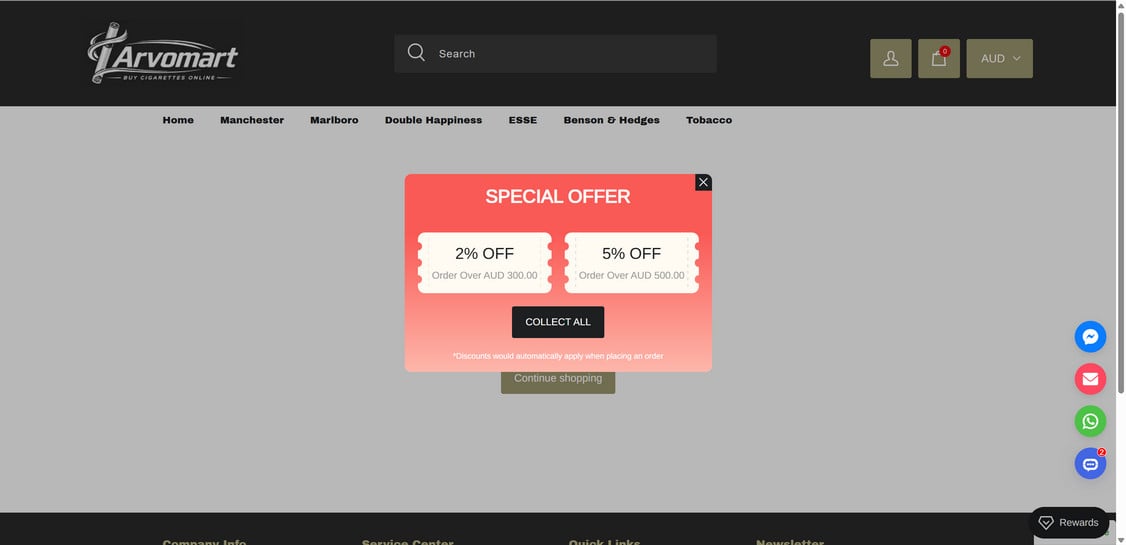 Arvomartonline.vip EXPOSED - Shopping Scam or Legit Store? Investigation 1 Arvomartonline.vip scam