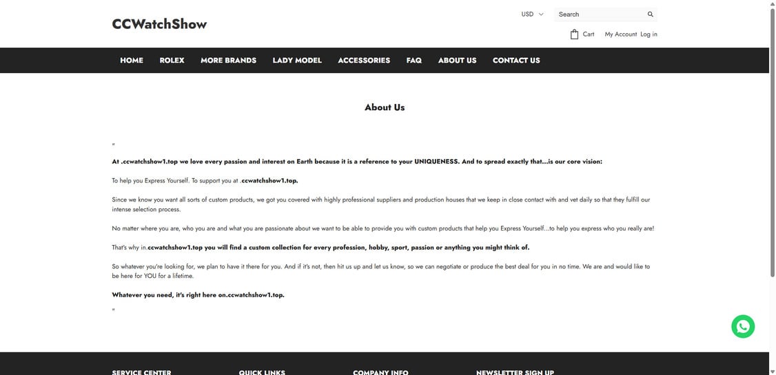 Ccwatchshow1.top EXPOSED - Shopping Scam or Legit Store? Investigation 1 Ccwatchshow1.top scam