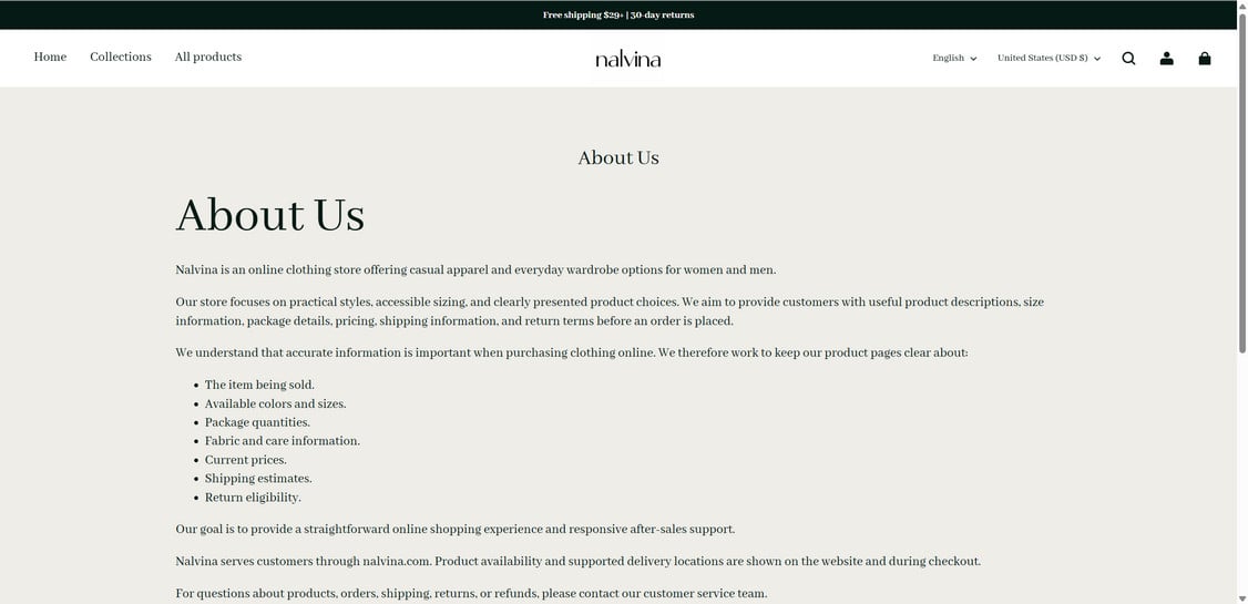 Nalvina.com EXPOSED - Shopping Scam or Legit Store? Investigation 1 Nalvina.com scam