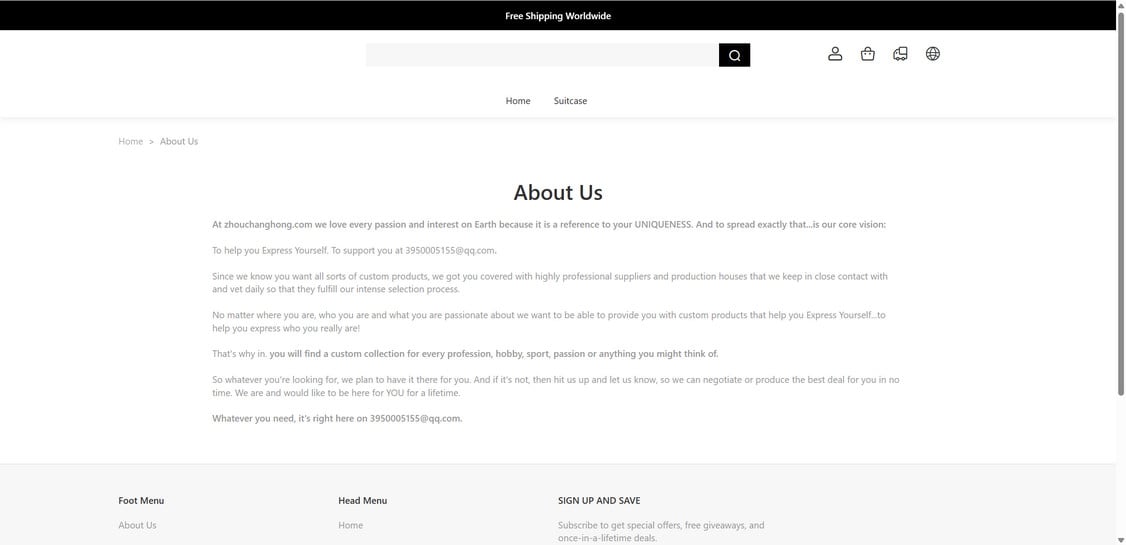 Zhouchanghong.com EXPOSED - Shopping Scam or Legit Store? Investigation 1 Zhouchanghong.com scam