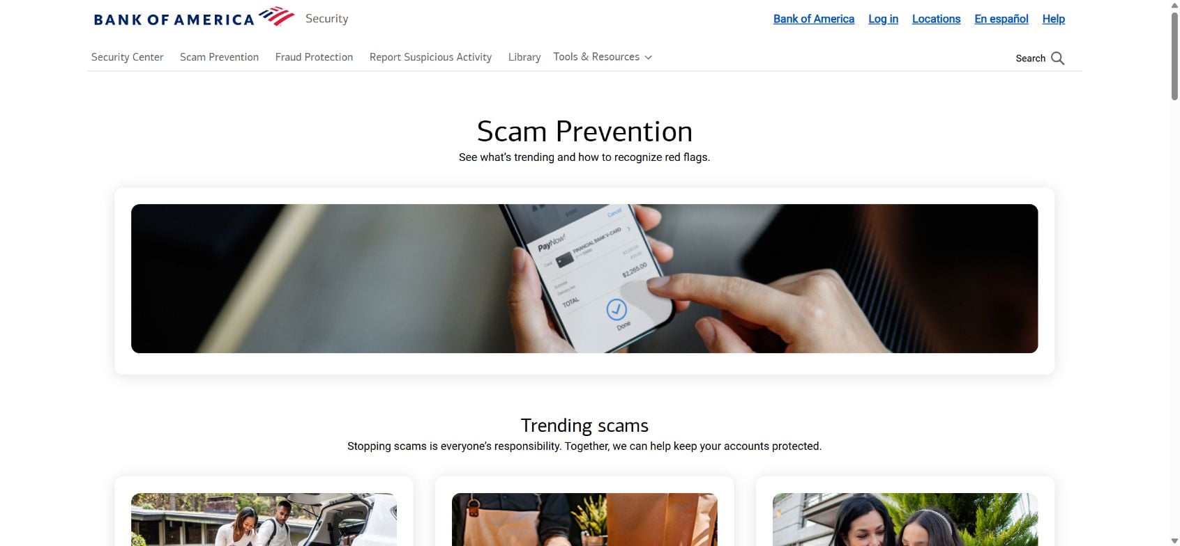 407-612-7120 Bank of America Scam Call: The AdventHealth Caller ID Trick 1 Official Bank of America scam prevention webpage