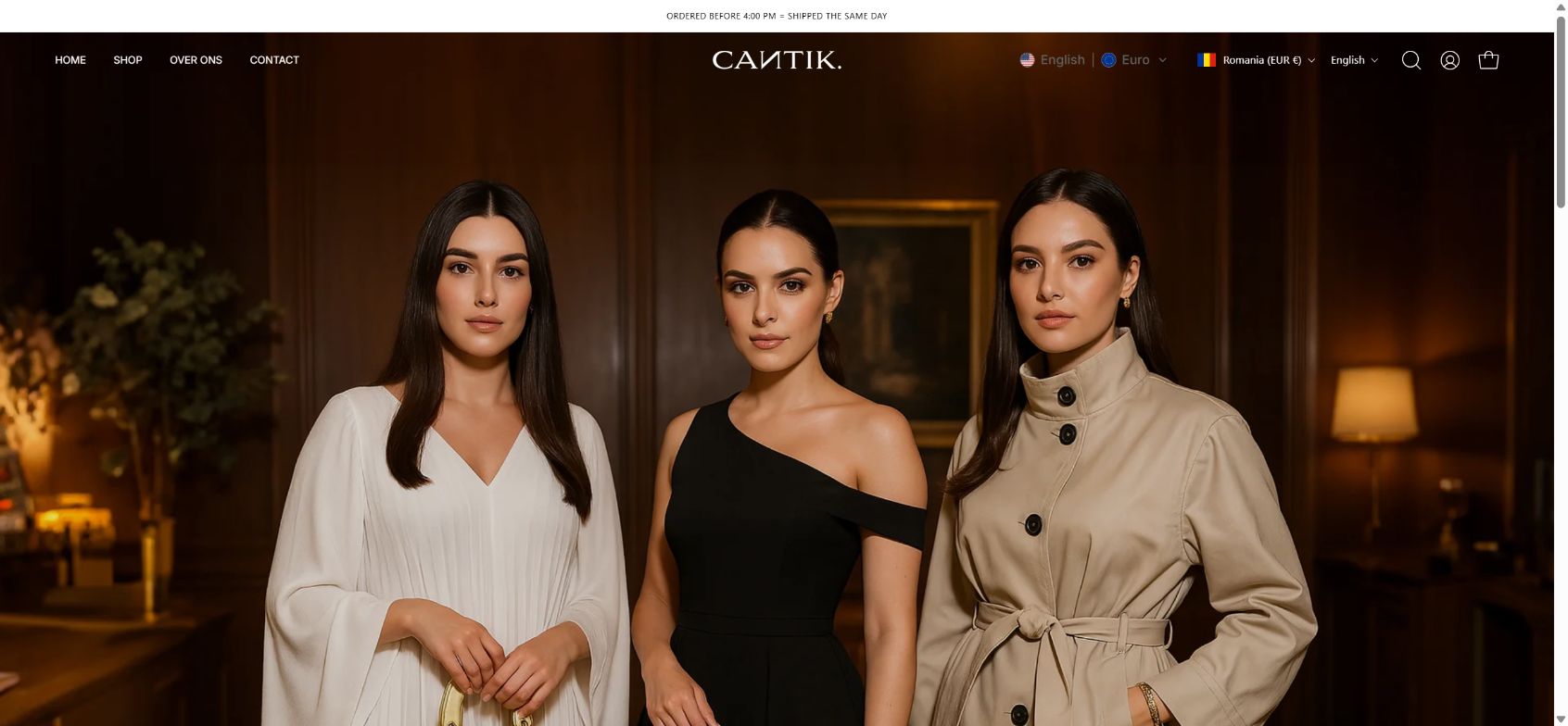 Cantik Clothing Scam or Legit? The $240 International Return Problem Buyers Report 1 Cantik Clothing official online store homepage