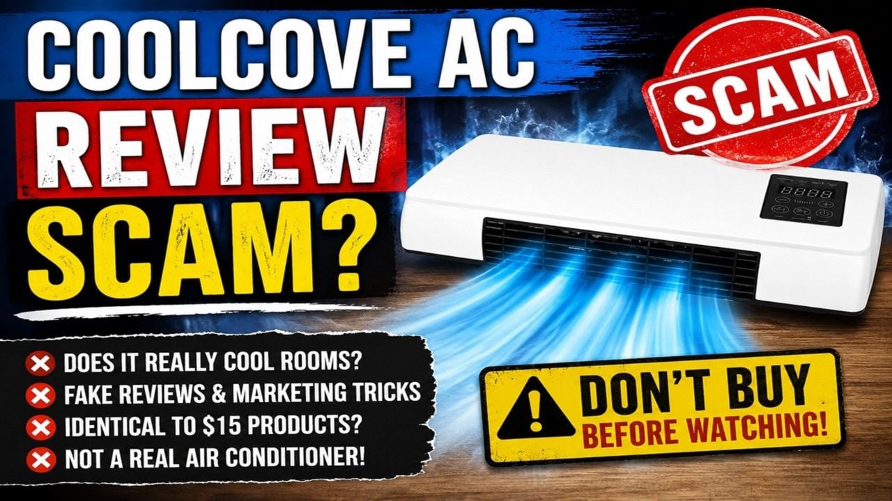 CoolCove AC Scam or Legit? Cheap Plug-In Heater, Fake Cooling Claims and Return Risks 1 CoolCove AC plug-in device shown in an online product investigation