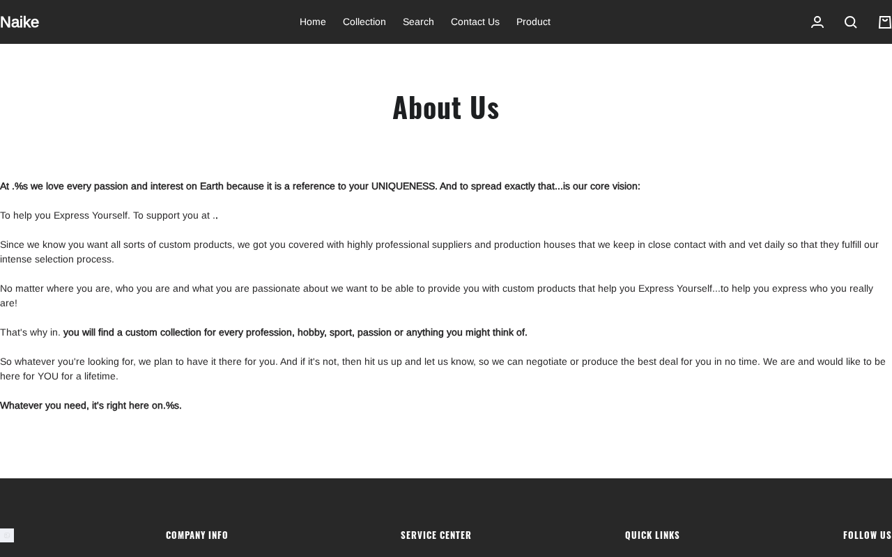 Designerbrandssale.com EXPOSED - Shopping Scam or Legit Store? Investigation 2 Designerbrandssale.com About Us page screenshot