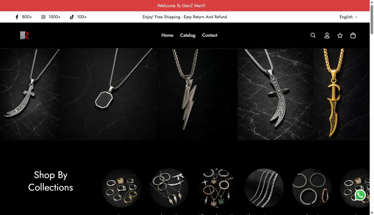 Is Gen-Z-Mart.site a Scam or Legit Store? Why You Should Not Place an Order 1 Screenshot of the Gen-Z-Mart.site online store homepage