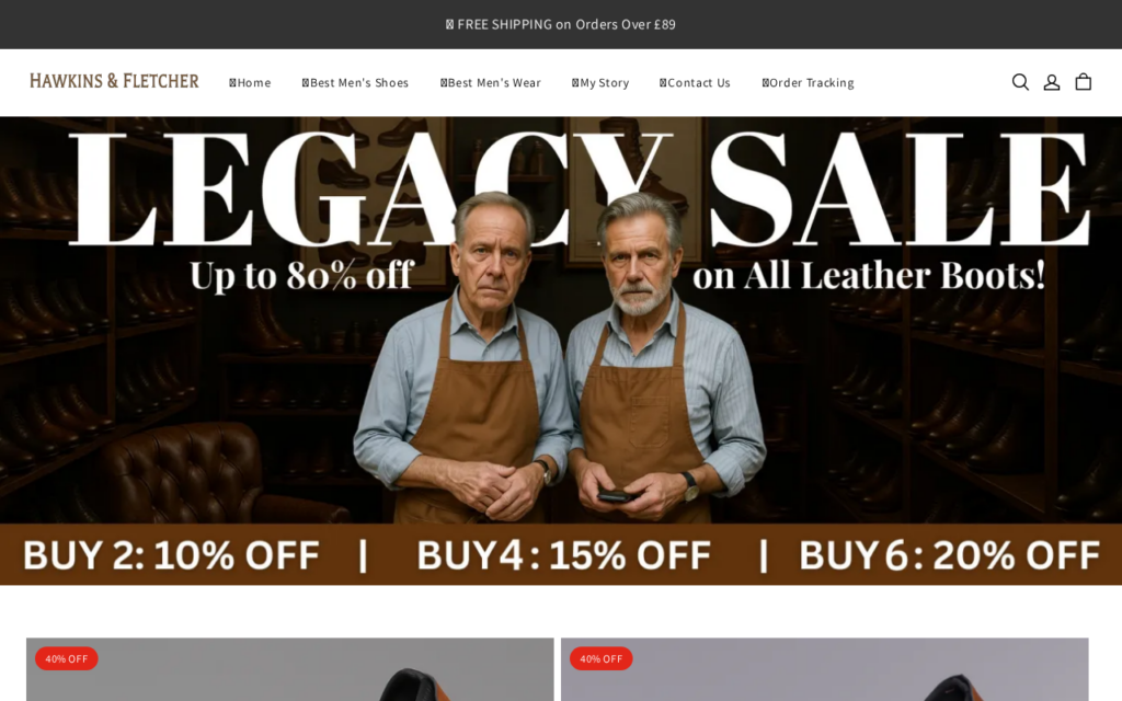 Hawkins-fletcher.com EXPOSED: Shopping Scam or Legit Store? 1 Hawkins-fletcher.com scam
