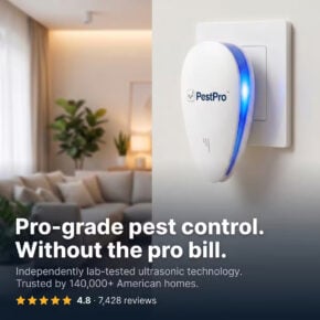 PestPro ultrasonic pest repeller shown on the official website