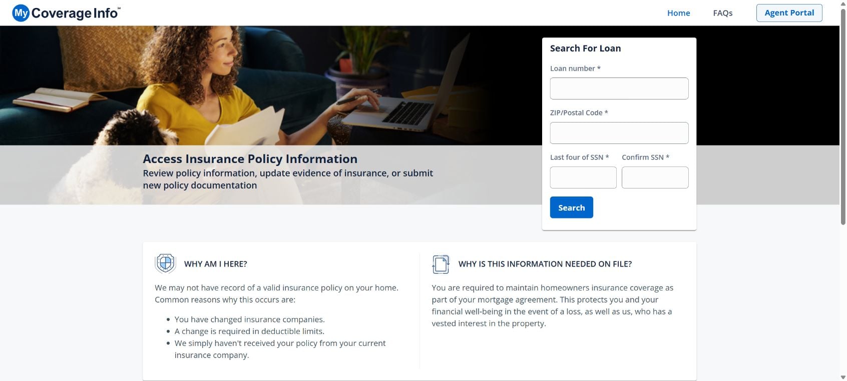 Is MyCoverageInfo.com Legit? Why Your Mortgage Lender Wants Insurance Documents 1 Official MyCoverageInfo.com insurance policy information portal