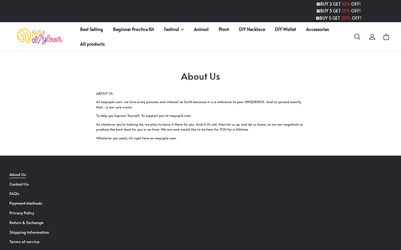 Niepuple.com EXPOSED - Shopping Scam or Legit Store? Investigation 2 Niepuple.com About Us page screenshot