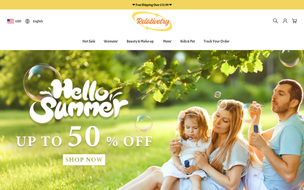 Relativetry.com Shopping Scam? Delivery, Refund and Contact Warnings 1 Relativetry.com scam