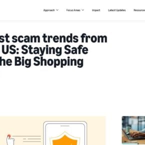 Amazon official scam prevention page explaining current impersonation threats