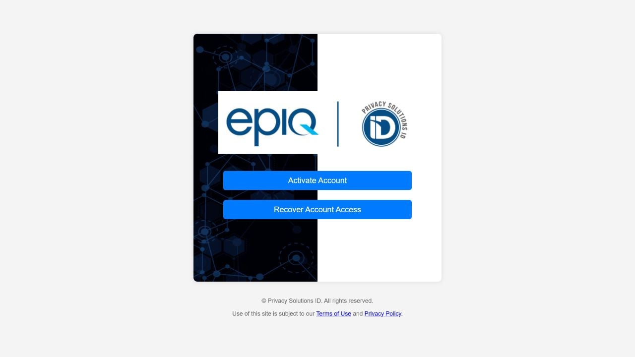 Privacy Solutions ID Letter: Legitimate Protection Service or Identity Theft Scam? 1 Official Privacy Solutions ID identity protection portal login page