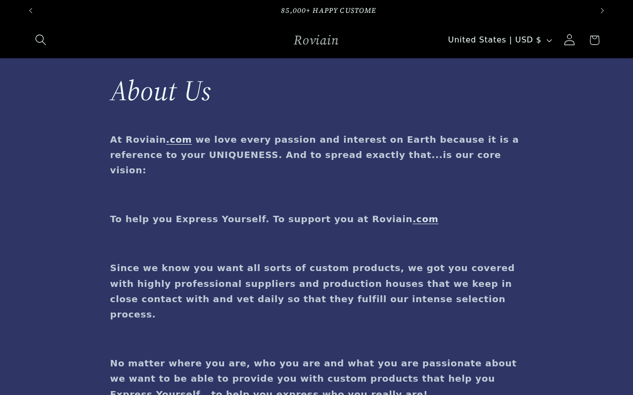 Roviain.com EXPOSED - Shopping Scam or Legit Store? Investigation 2 Roviain.com About Us page screenshot