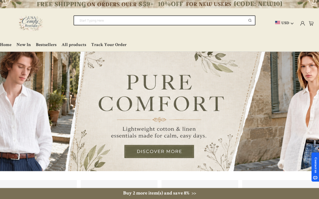 Usacomfyboutique.com EXPOSED - Shopping Scam or Legit Store? Investigation 1 Usacomfyboutique.com scam