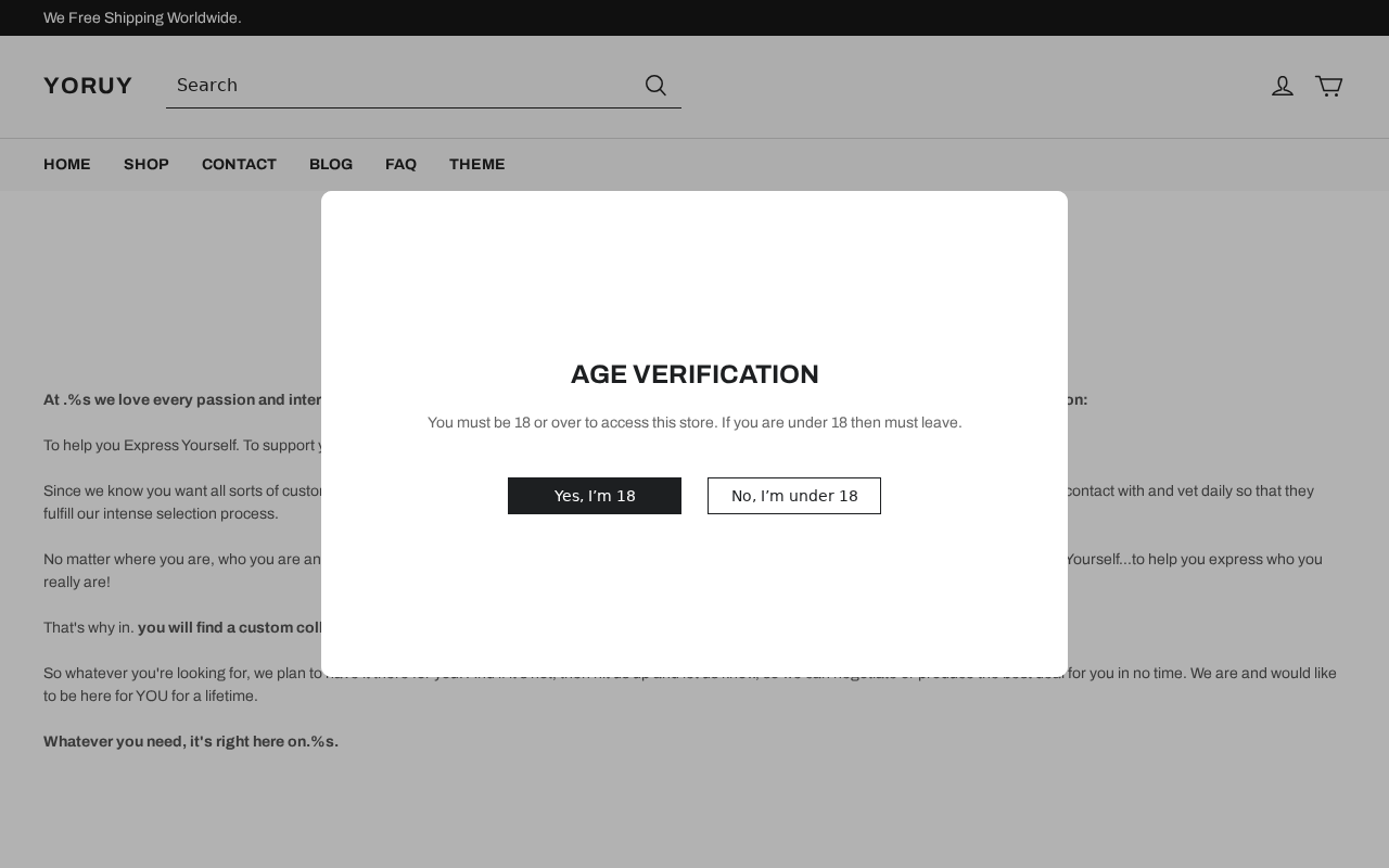 Yoruy.com EXPOSED - Shopping Scam or Legit Store? Investigation 2 Yoruy.com About Us page screenshot