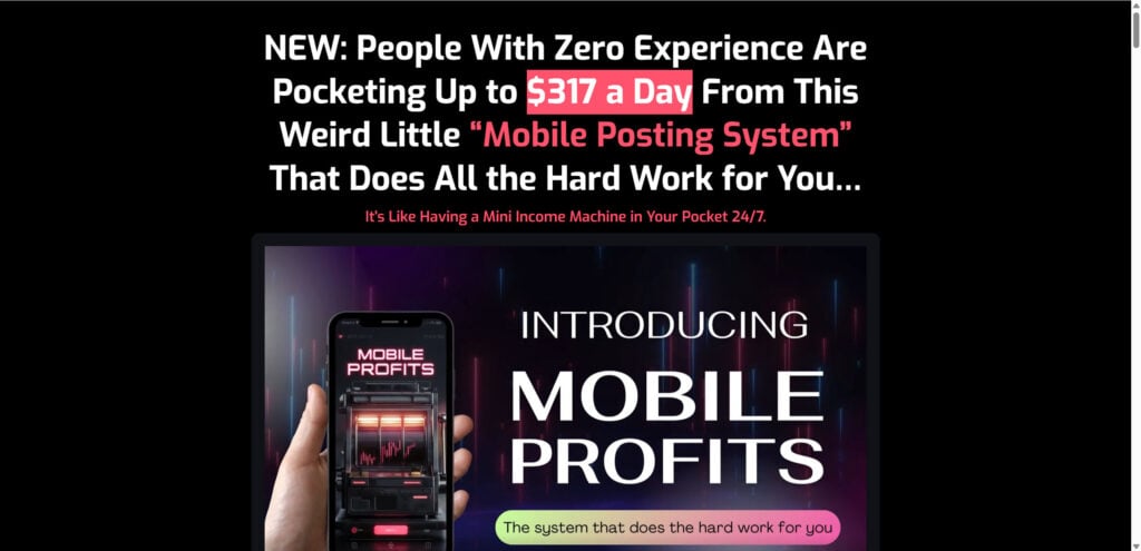 Mobile Profits Moneymaking System- Fake or Real? Read This 1 1 32