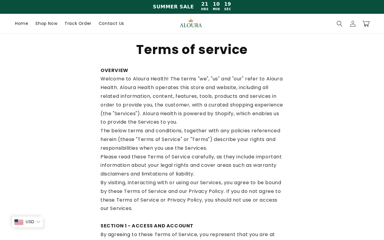 Aloura Liver Support Reviews: Subscription Trap or Legit? 2 Aloura terms of service and operator details