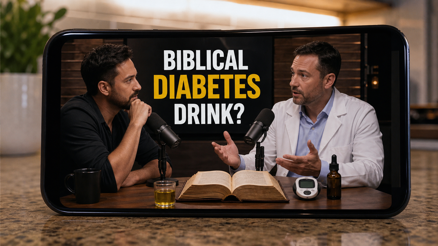 Biblical Olive Oil Diabetes Drink Scam Exposed: Fake AI Doctors and Drops 1 Fake biblical olive oil diabetes drink AI podcast advertisement
