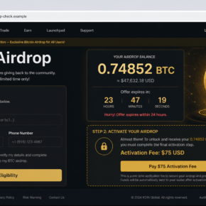 Reconstruction of the fake Bitcoin Airdrop From Binance website