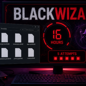 BlackWizard ransomware encrypting files with the .BLWZ extension
