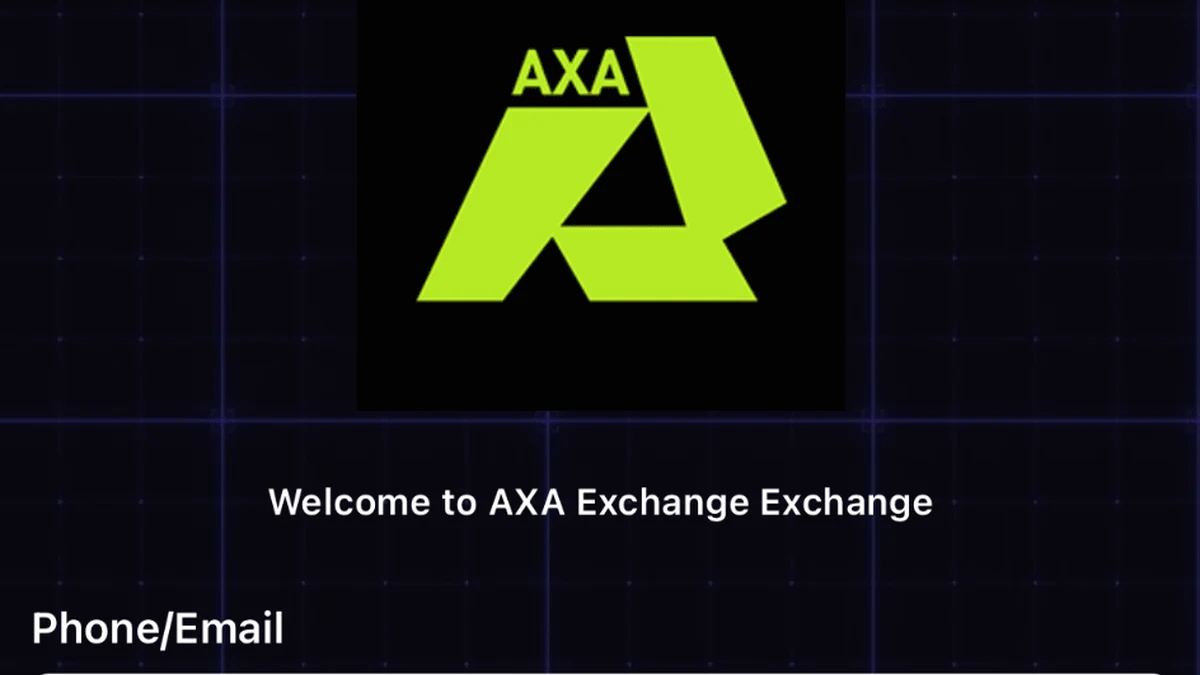 Bonchat KKR Investment Scam Pushes axa1565.com 1 Authentic mobile screenshot of the axa1565.com login page presented as AXA Exchange