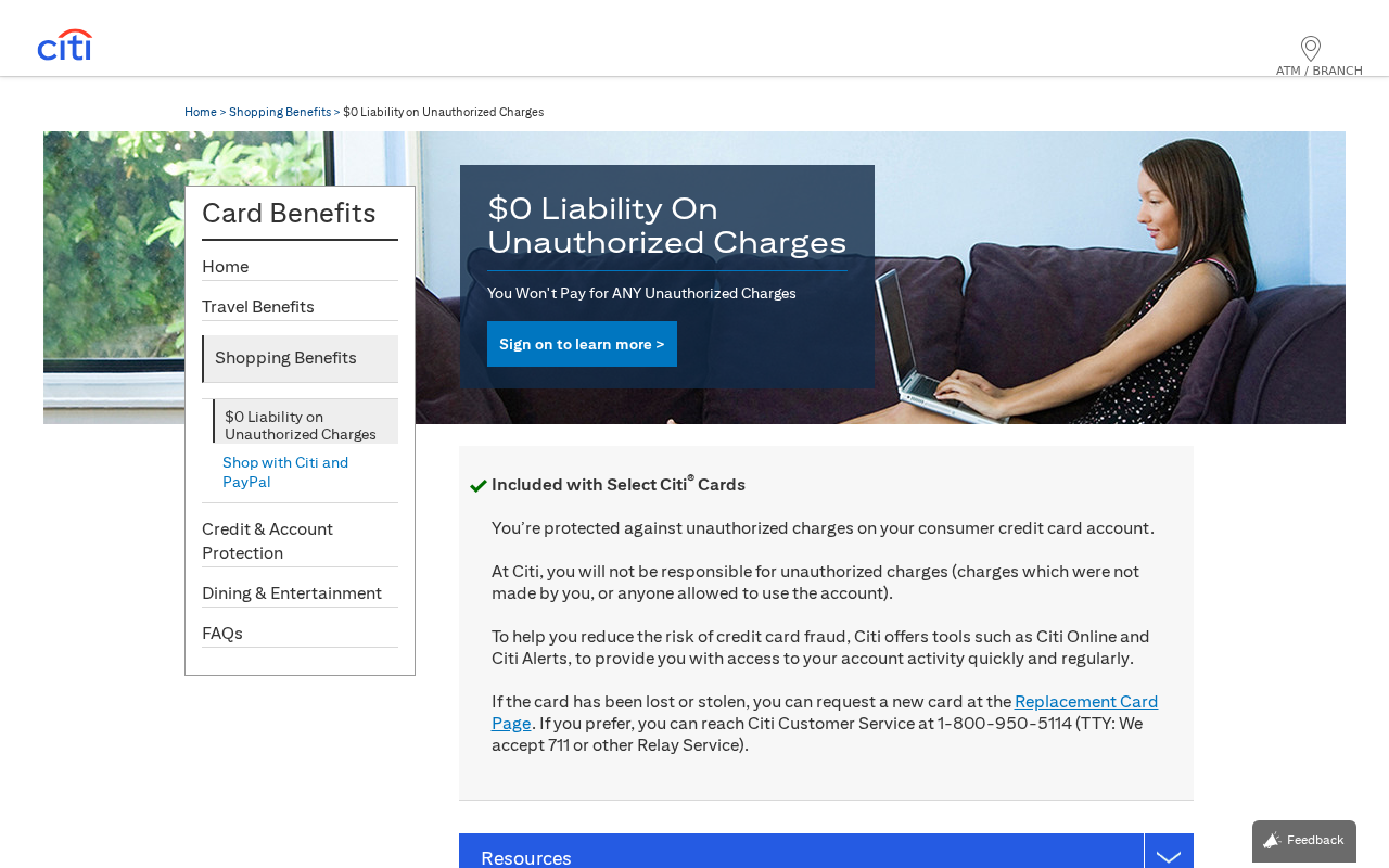 Citibank Scam Calls EXPOSED: Fake Fraud Desk Wants the Code 3 Official Citi Card Benefits page titled 0 Liability on Unauthorized Charges with Citi customer service number