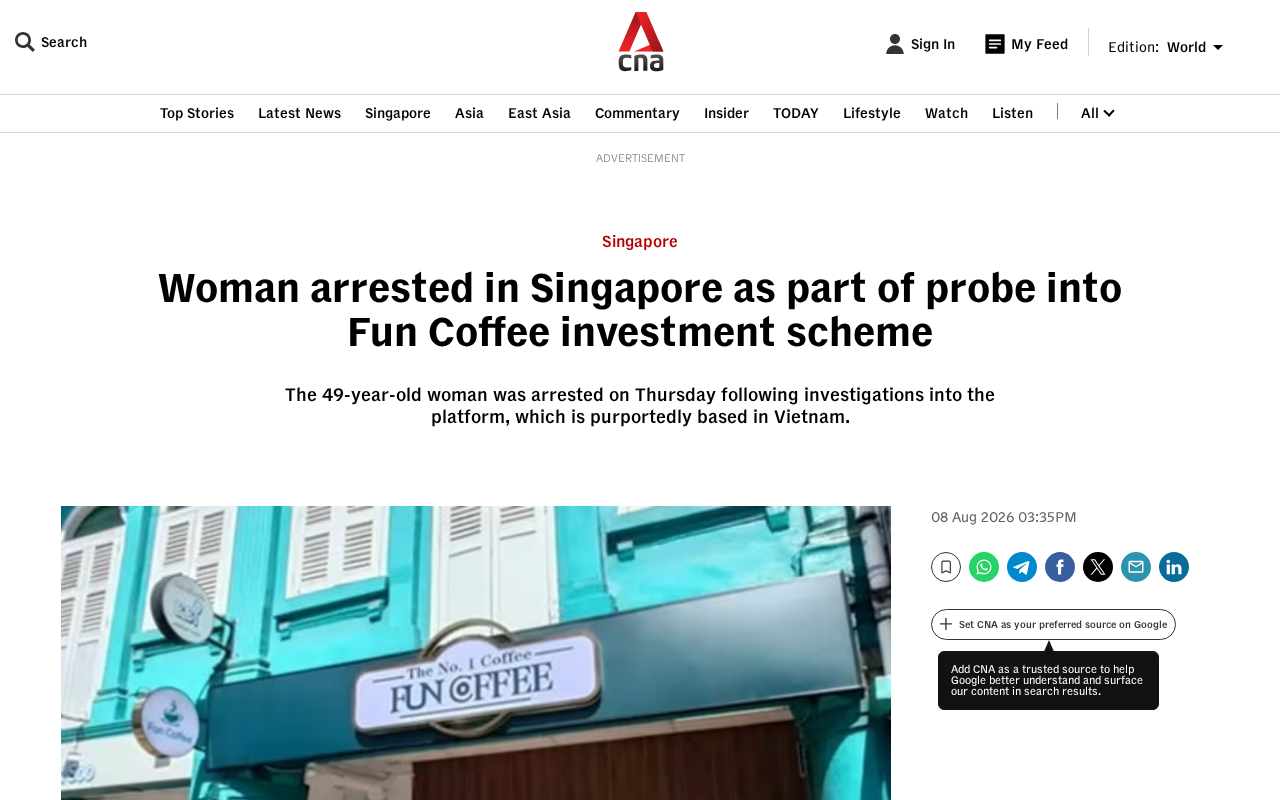 Fun Coffee cafe on Jalan Besar in Channel News Asia report