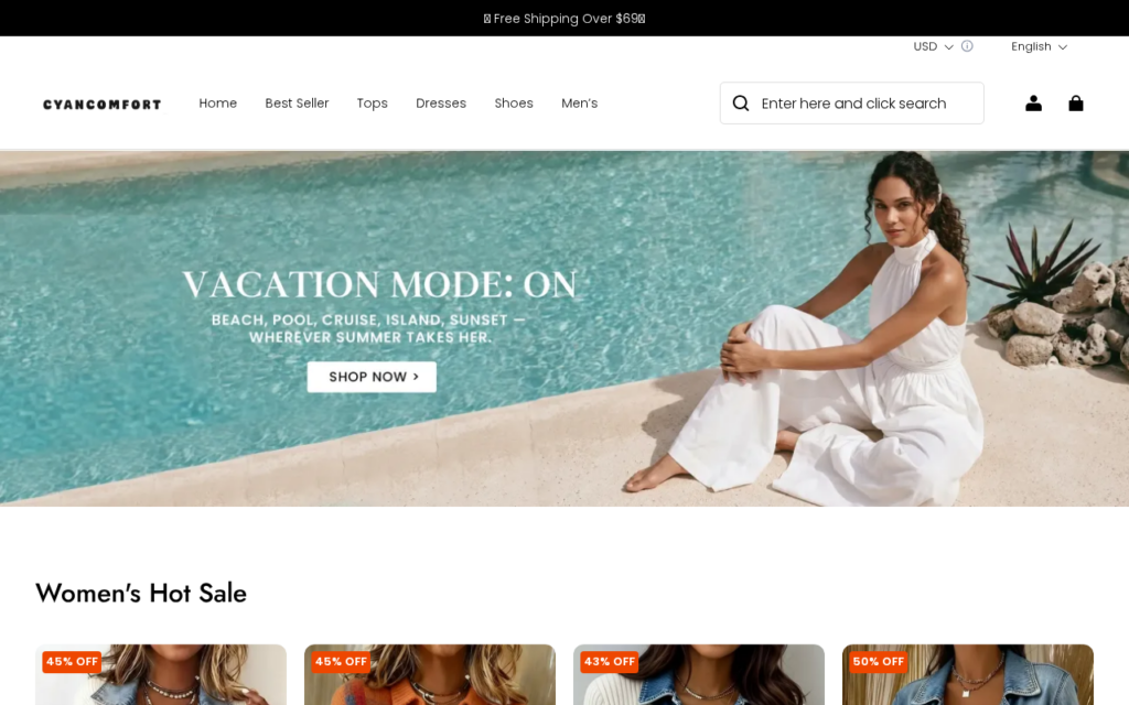 Cyancomfort.com scam